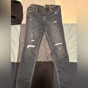 Old Navy Ripped Power Straight Jeans